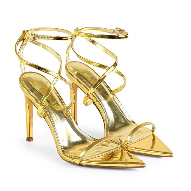 Women's Pointed Toe Ankle Strap With Stiletto - LAUCIA45