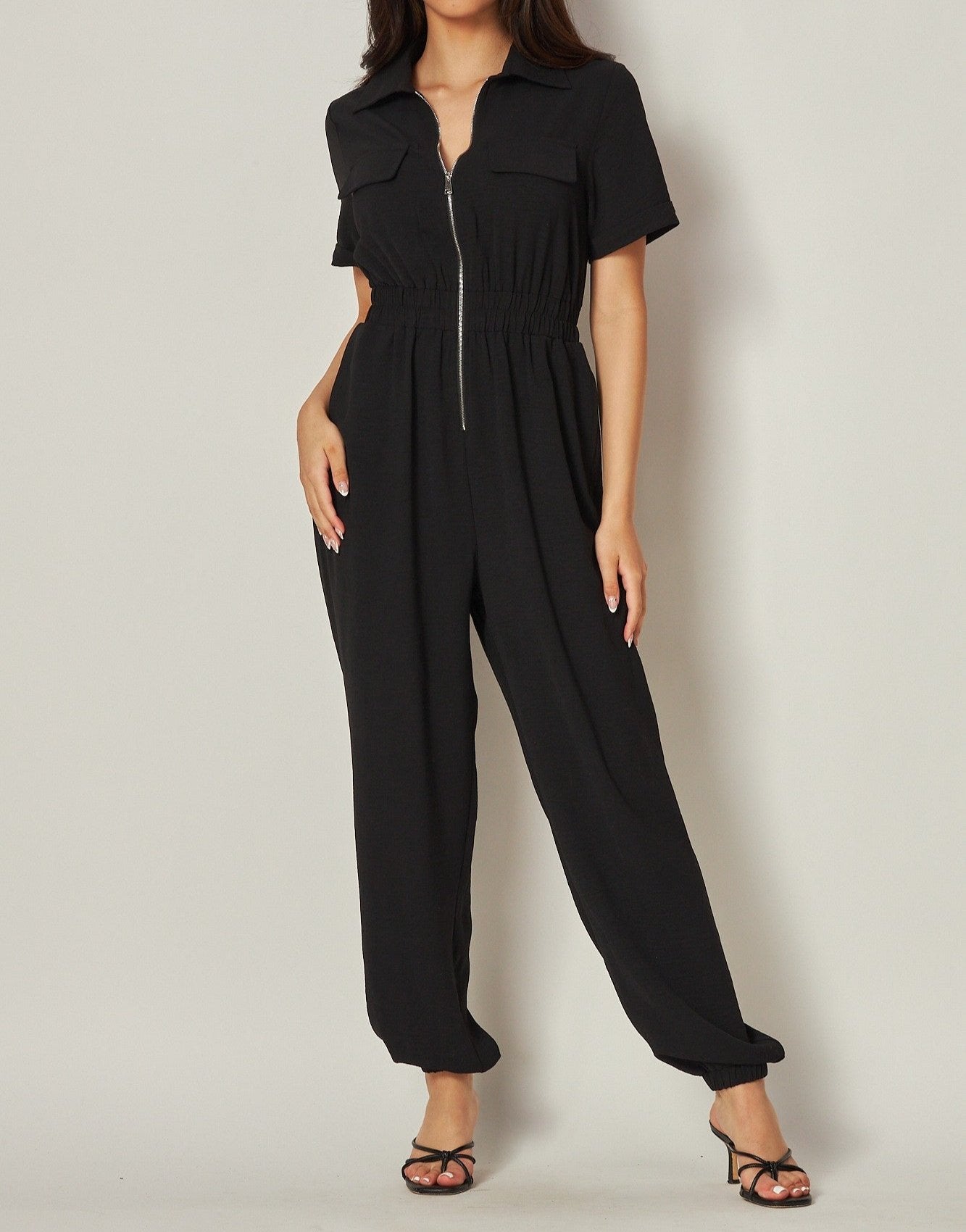Women's Airflow Front Zip Closure Jumpsuit - LVPAIR2J