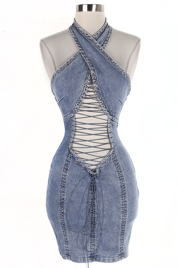 Sexy authentic Denim Dress