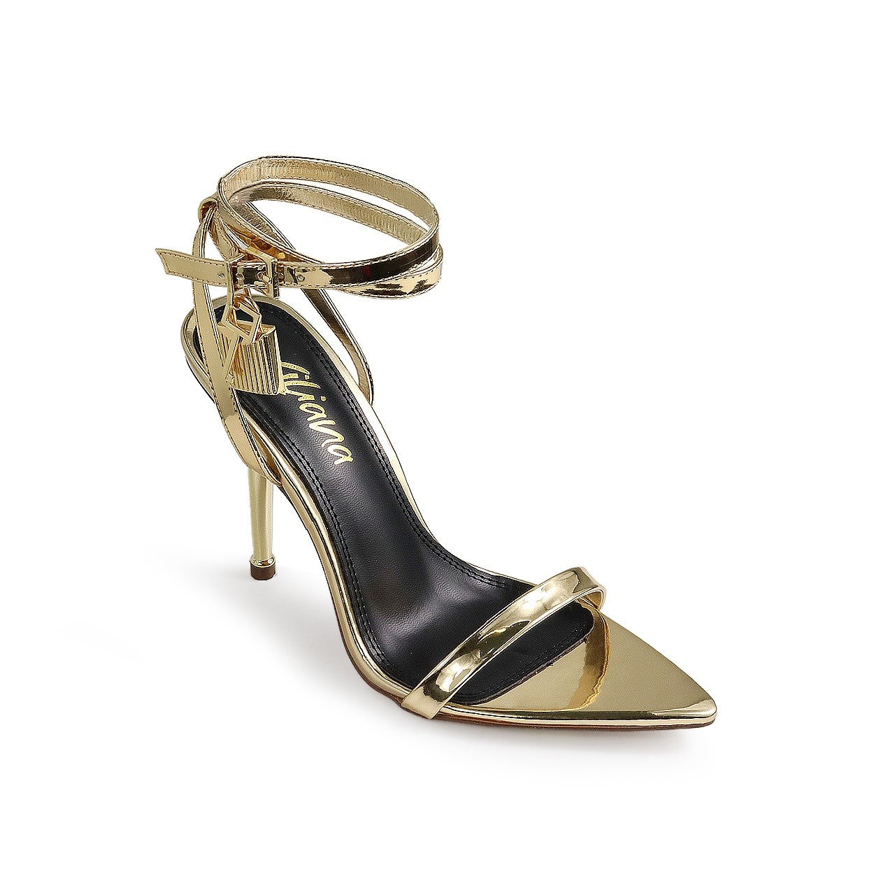 Women's Pointed Toe Key and Lock Ankle Heel - BANKS2A