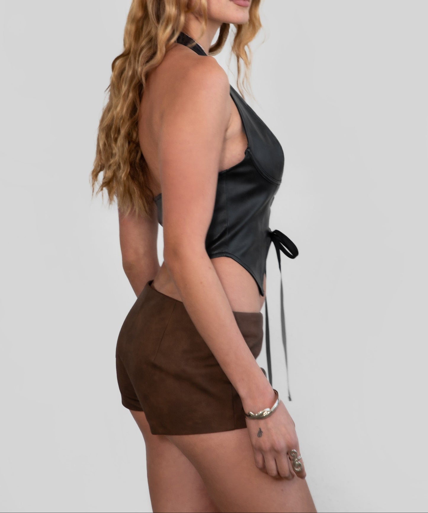 Women's Lightweight PU Halter Top - TICTH30046