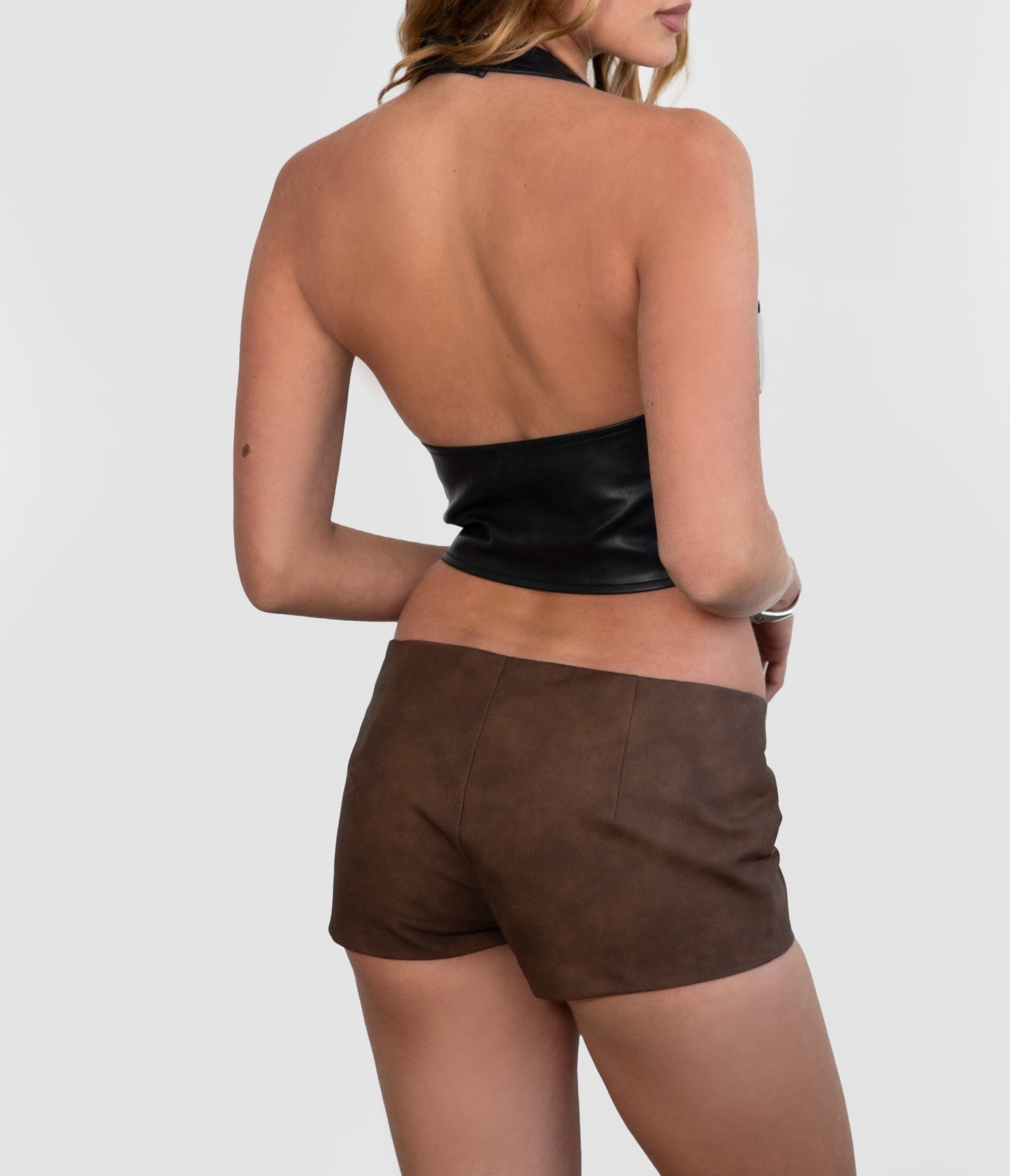 Women's Lightweight PU Halter Top - TICTH30046