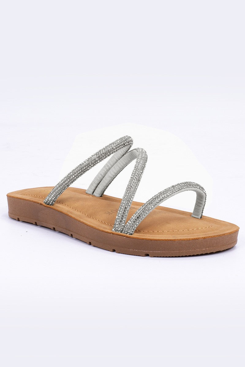 Women's Rhinestone Strap Sandal - ZORRA19