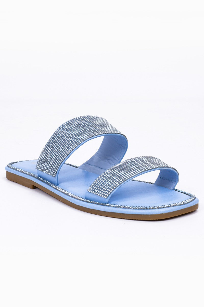 Women's Rhinestone Double Strap Sandal - WFMIA42