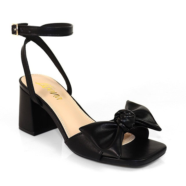 Women's Bowtie Toe Band Chunky Dress Heel - JUDITH1