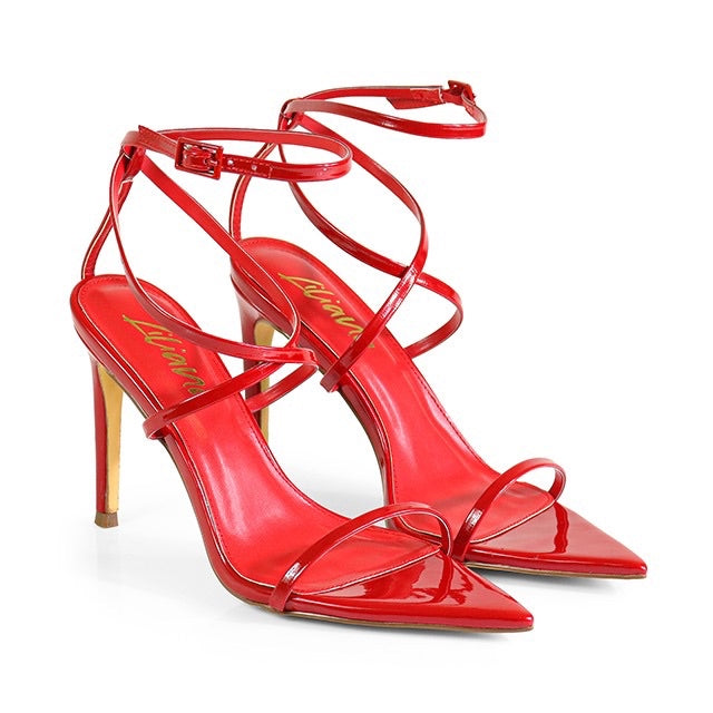 Women's Pointed Toe Ankle Strap With Stiletto - LAUCIA45