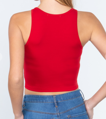 Halter Neck Crop Top - ACTT12119