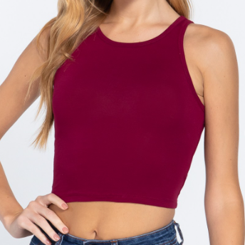 Halter Neck Crop Top - ACTT12119