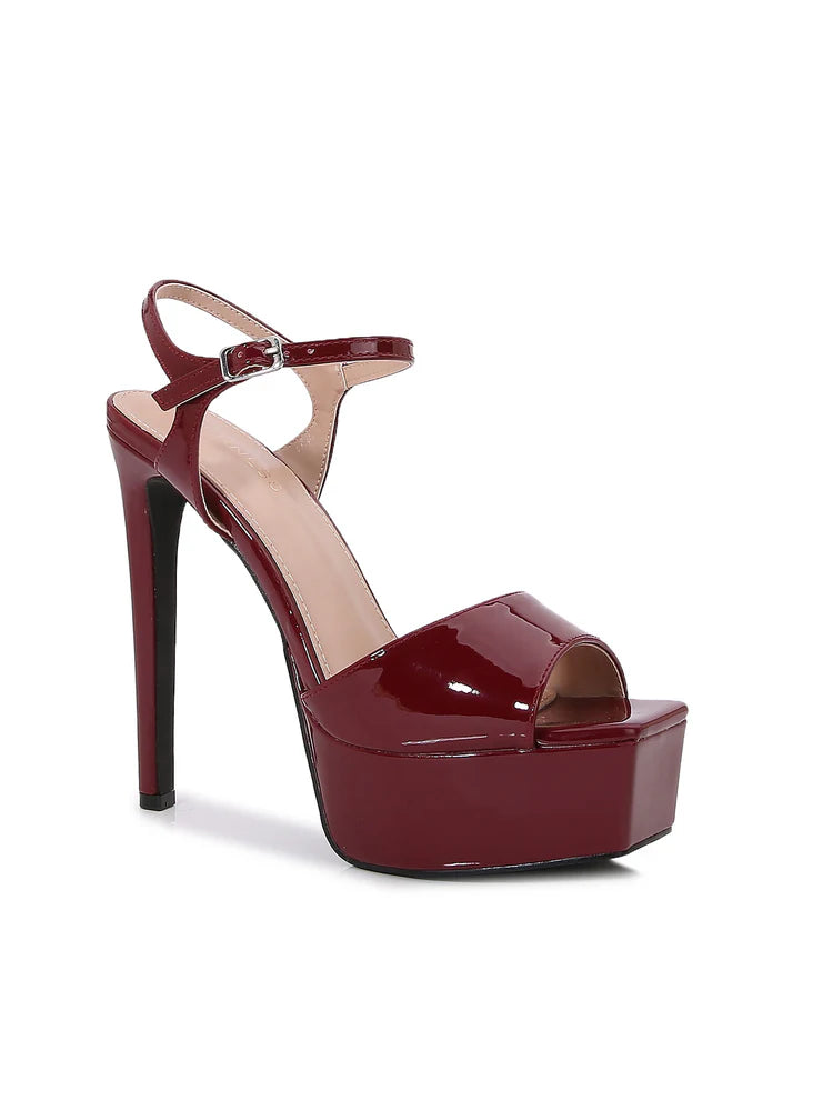 Women's Chunky Heel with Strap - GENEVIEVE