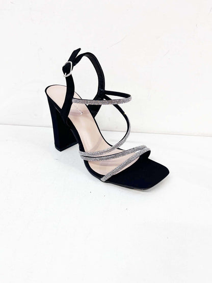 Women's Strappy Heel with Rhinestone - NILE38