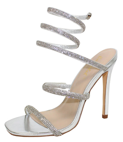 Women's Heel with Rhinestone Wrap - PATRICIA1