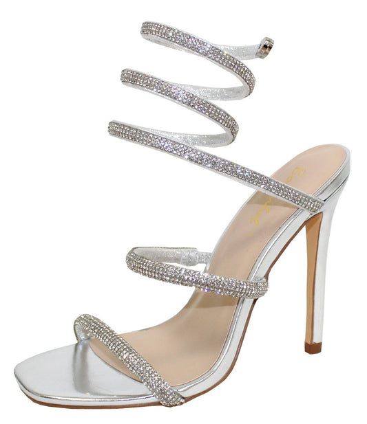 Women's Heel with Rhinestone Wrap - PATRICIA1