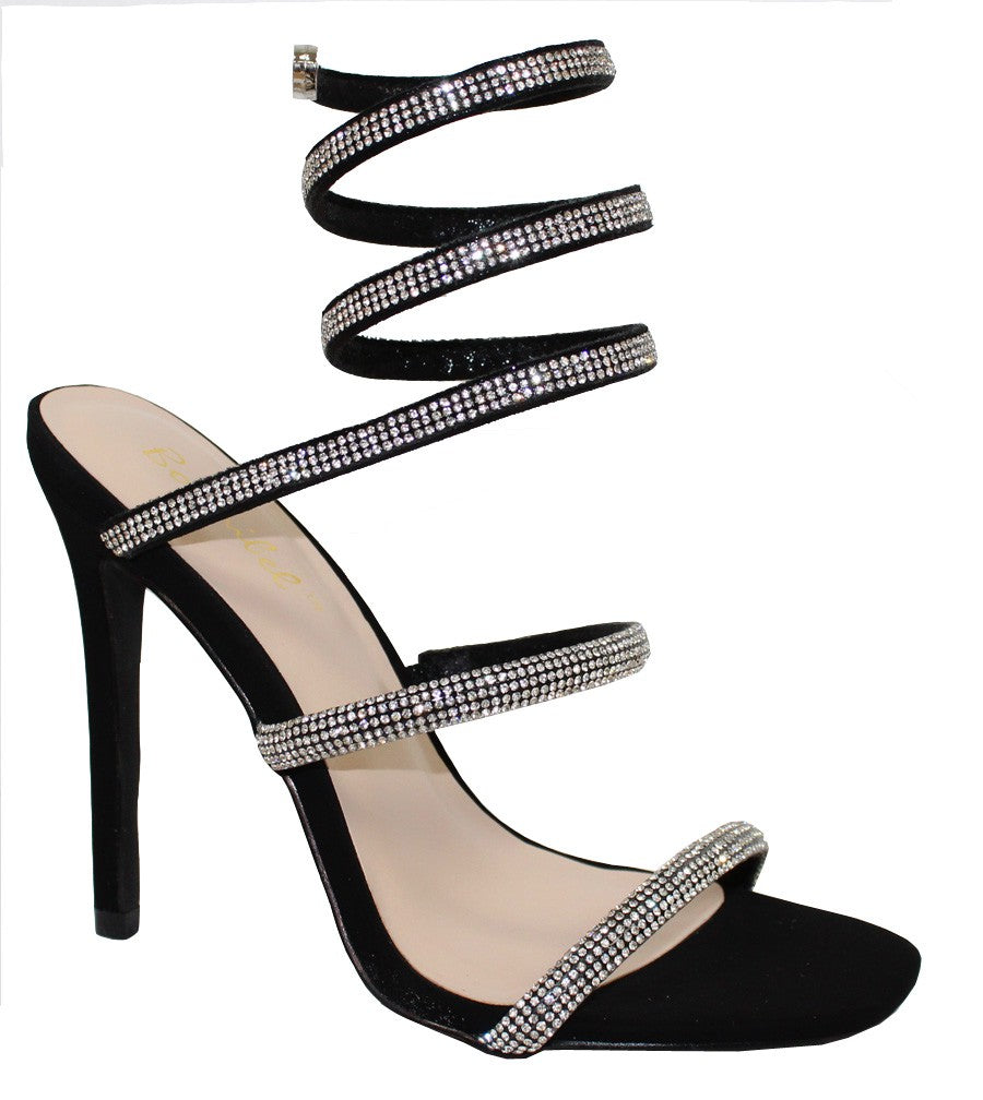 Women's Heel with Rhinestone Wrap - PATRICIA1