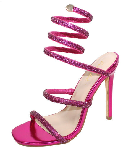 Women's Heel with Rhinestone Wrap - PATRICIA1