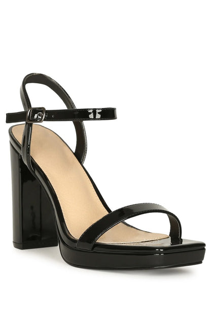 Women's Block Heel with Strap - NAHLAH7