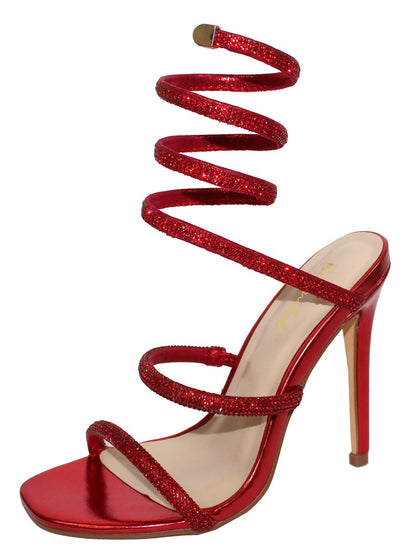 Women's Heel with Rhinestone Wrap - PATRICIA1