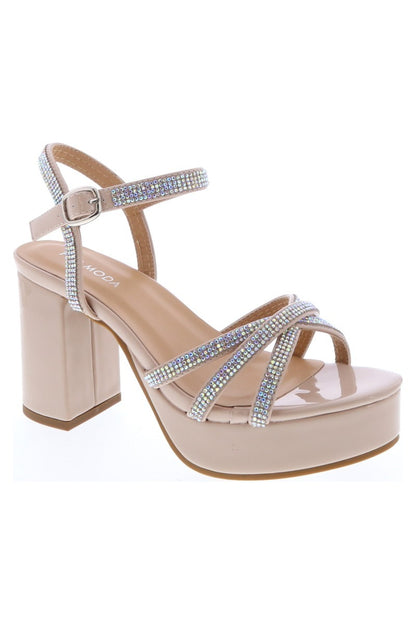 Women's  Rhinestone Platform Dress Shoes - BEVERLY18