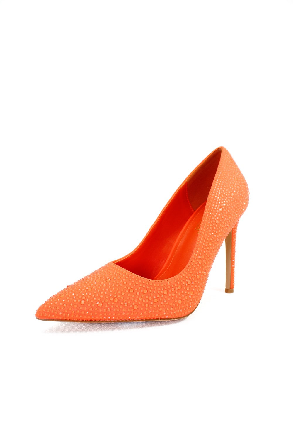 Women's Heated Stones Pointed Toe Pump Heel - FLORAA1