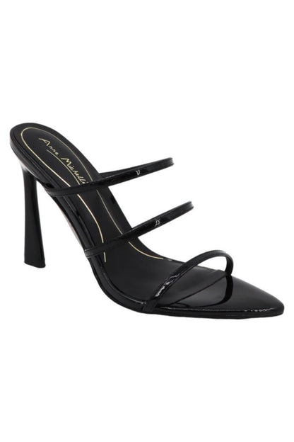 Women's Metallic Open Toe Heel - SMOKE06