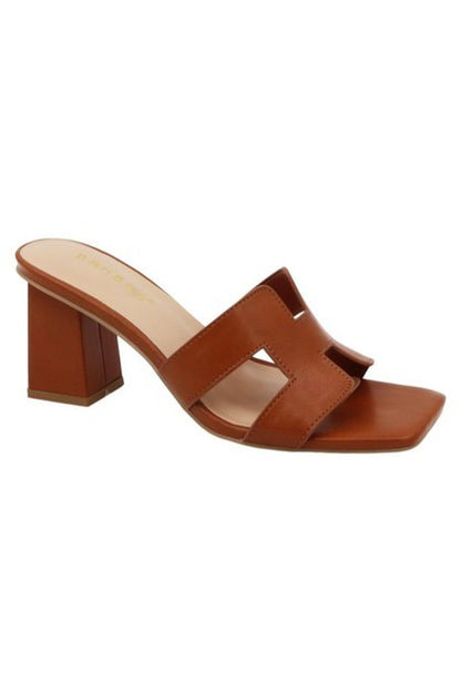 Women's Square Toe Chunky Heel - LASTING65
