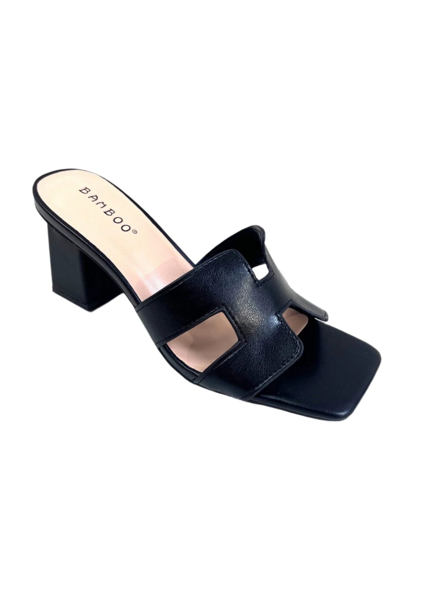 Women's Square Toe Chunky Heel - LASTING65