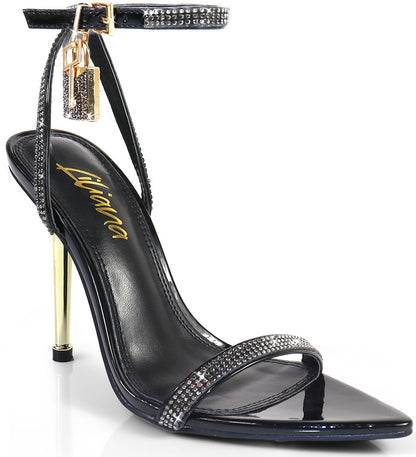 Women's Strappy Heel with Rhinestone - BANKS22