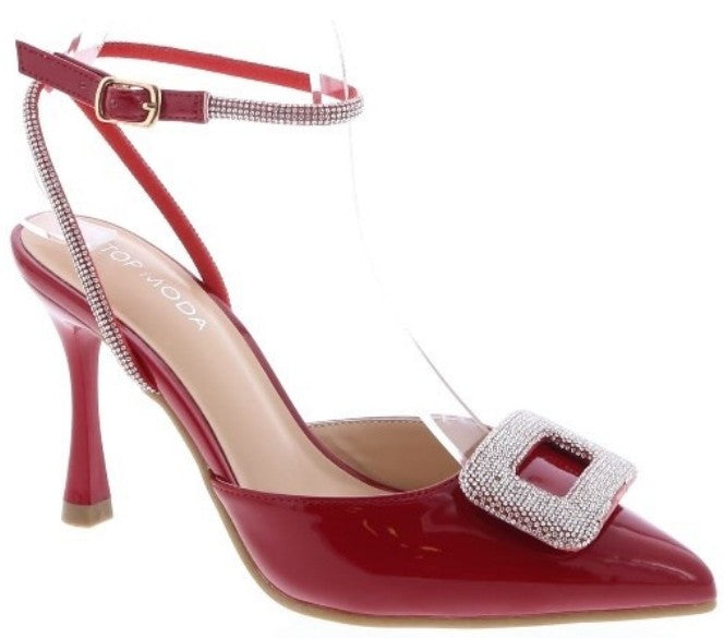 Women's Rhinestone Point Toe Heel - WYNN88