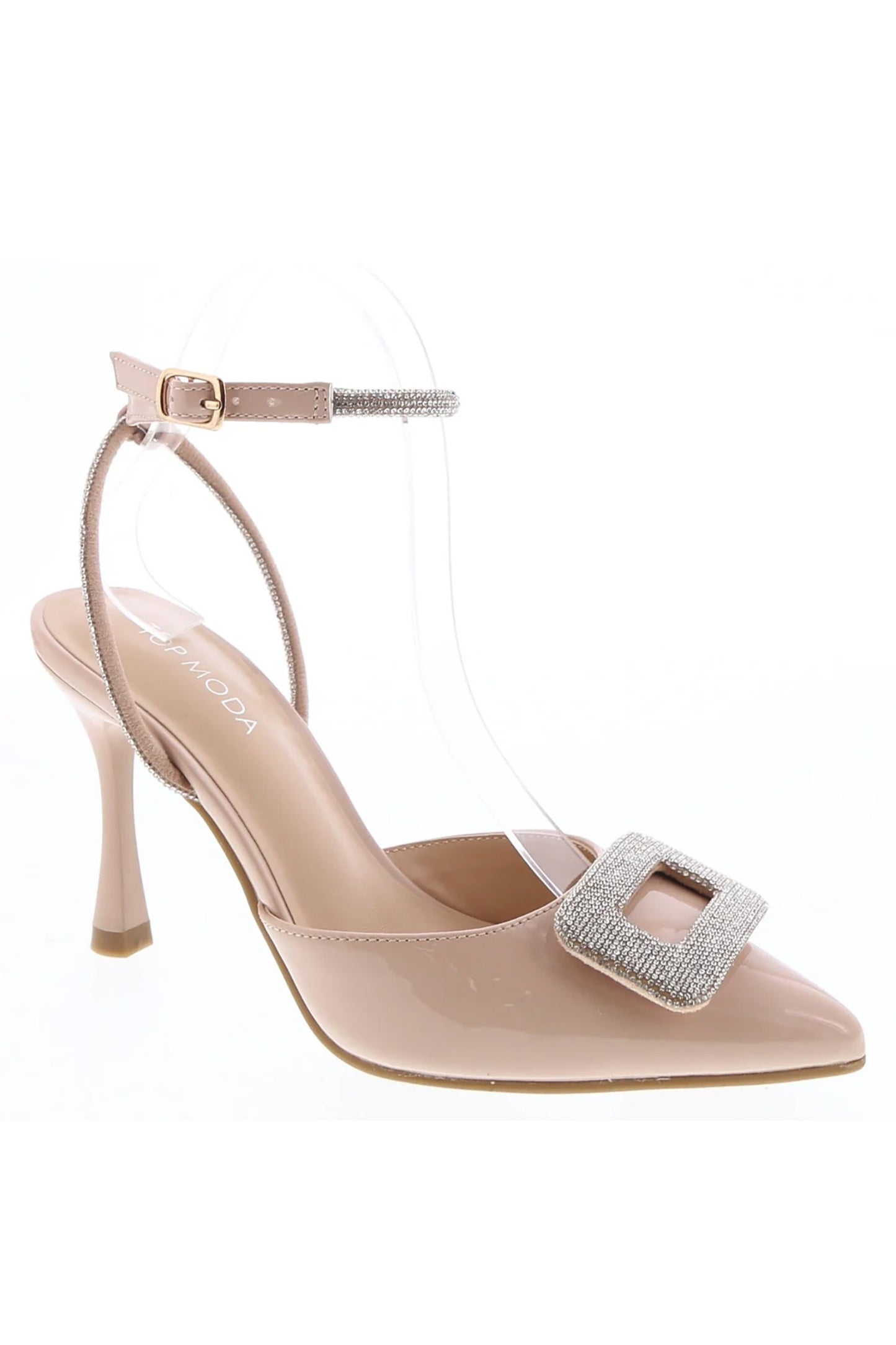 Women's Rhinestone Point Toe Heel - WYNN88