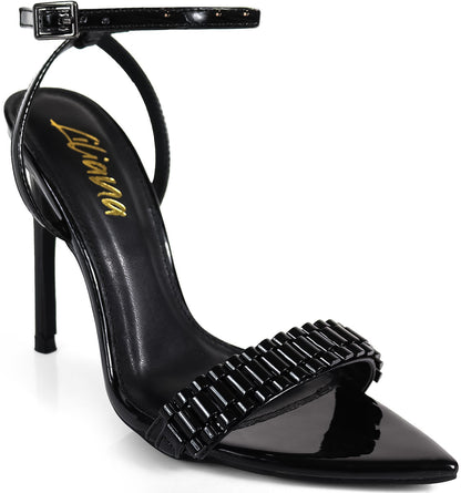 Women's Pointy Toe Stiletto Heel Dress Heel- MISTY1