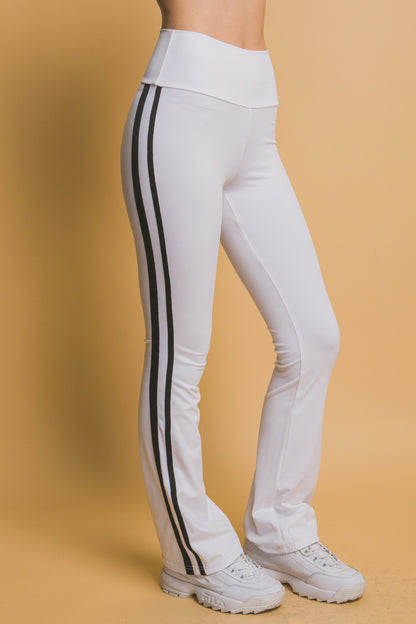 Women's High Waist Flare Leggings - LOV60032PN