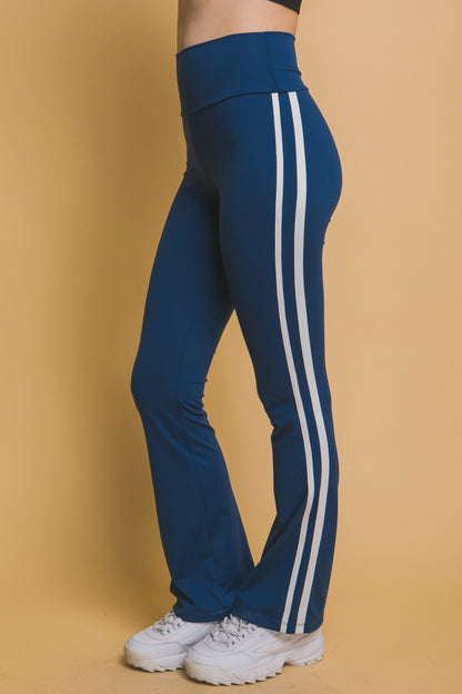 Women's High Waist Flare Leggings - LOV60032PN
