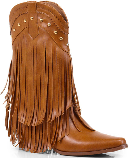 Women's Cowgirl Boots with Fringe- LIZZY15