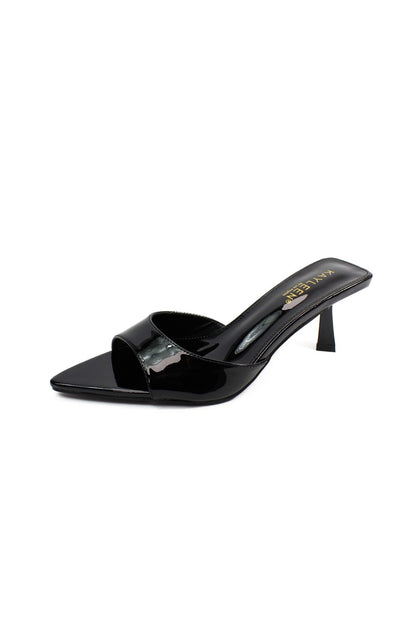 Women's Patent Leather Peep Toe Heels - HARLEE5