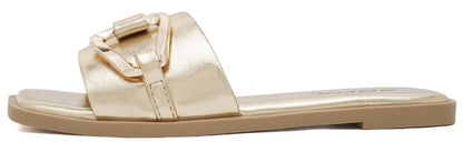 Women's Square Open Toe, Slide Sandals - LOVELLES