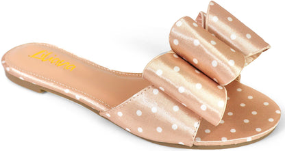 Women's Bowtie Toe Band Slip On Sandal- TIZZY5B