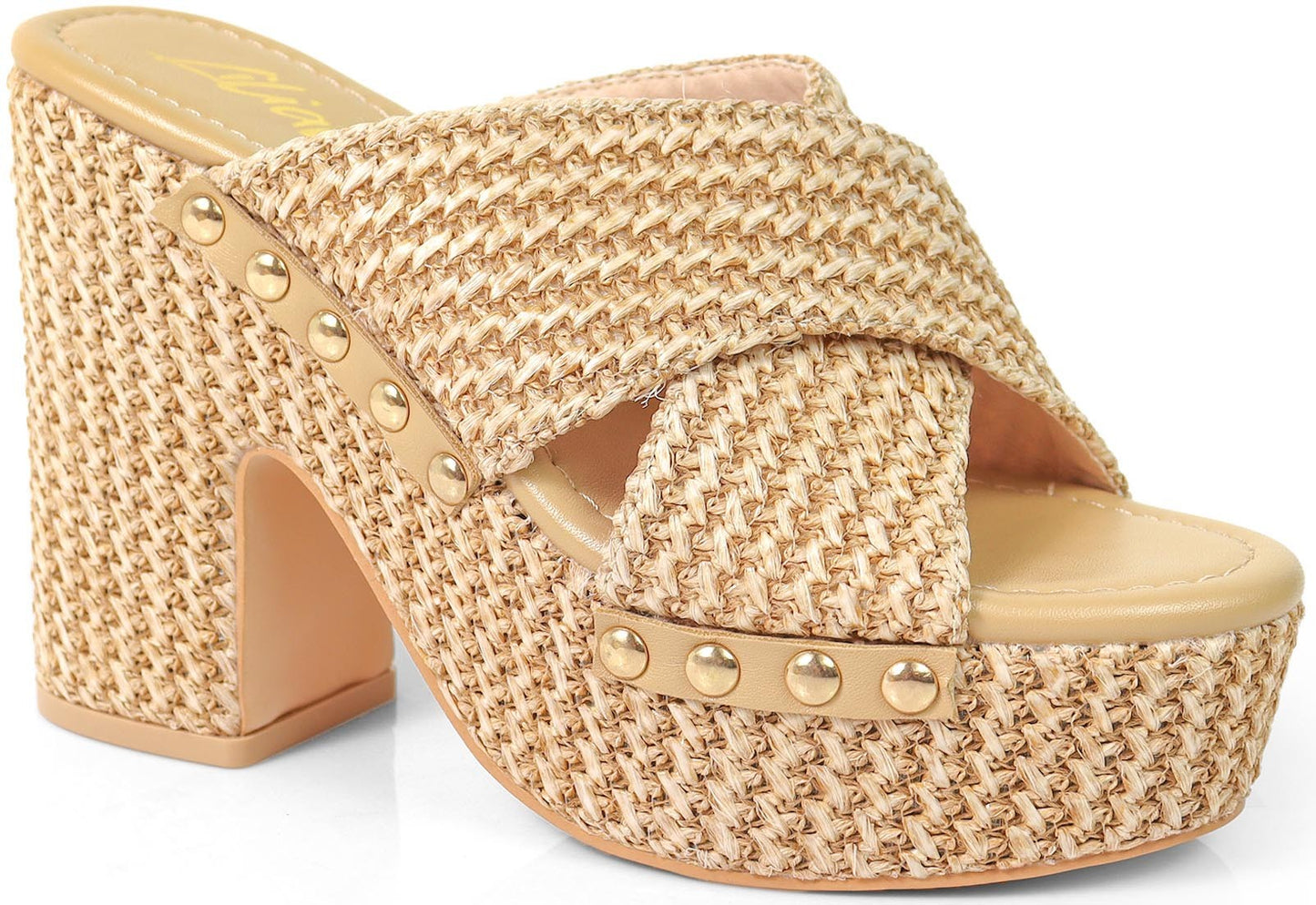 Women's Crisscross Band Chunky Heel - DANDY2