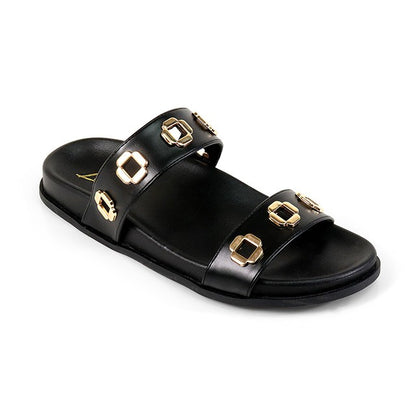 Women's Open Toe Double Strap Sandal - COCOA1