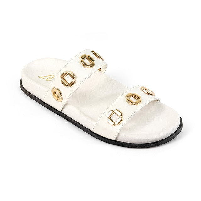 Women's Open Toe Double Strap Sandal - COCOA1