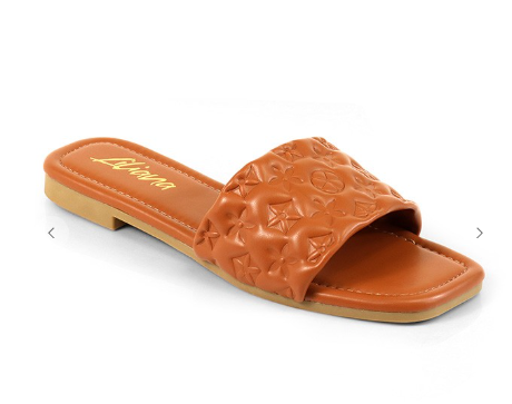 Women Monogram Embossed Slide - HAYDEN-2