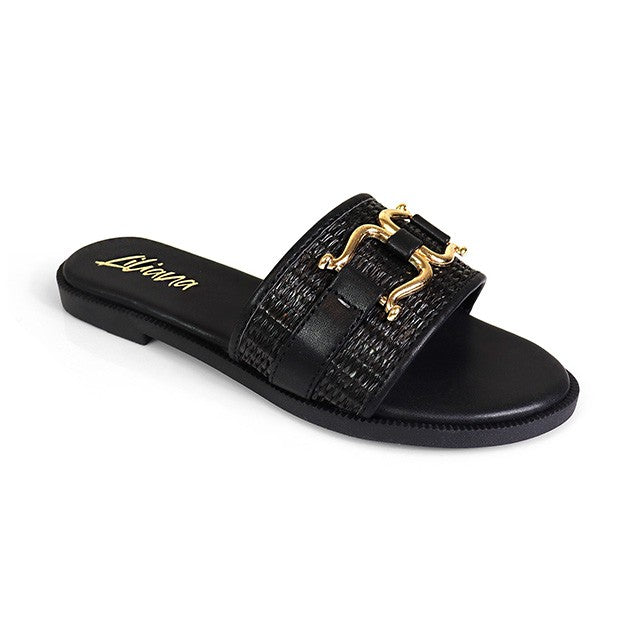 Women's Raffia Horsebit Sandal - ROY3