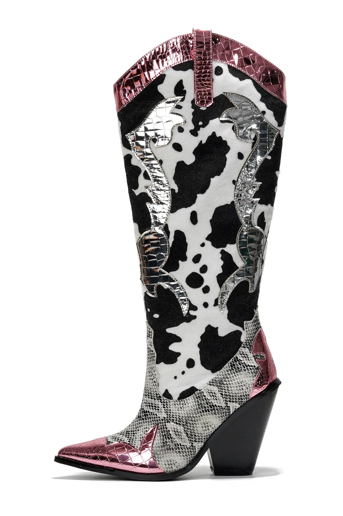 Women's Animal Print Cowboy Boots-  KARINE