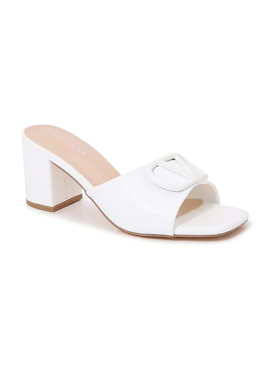 Women's Block Heel with "V"- BOBBI
